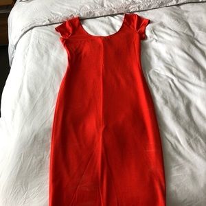 Bar III orange summer dress